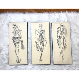 Set of 3 Fashion Wall Art